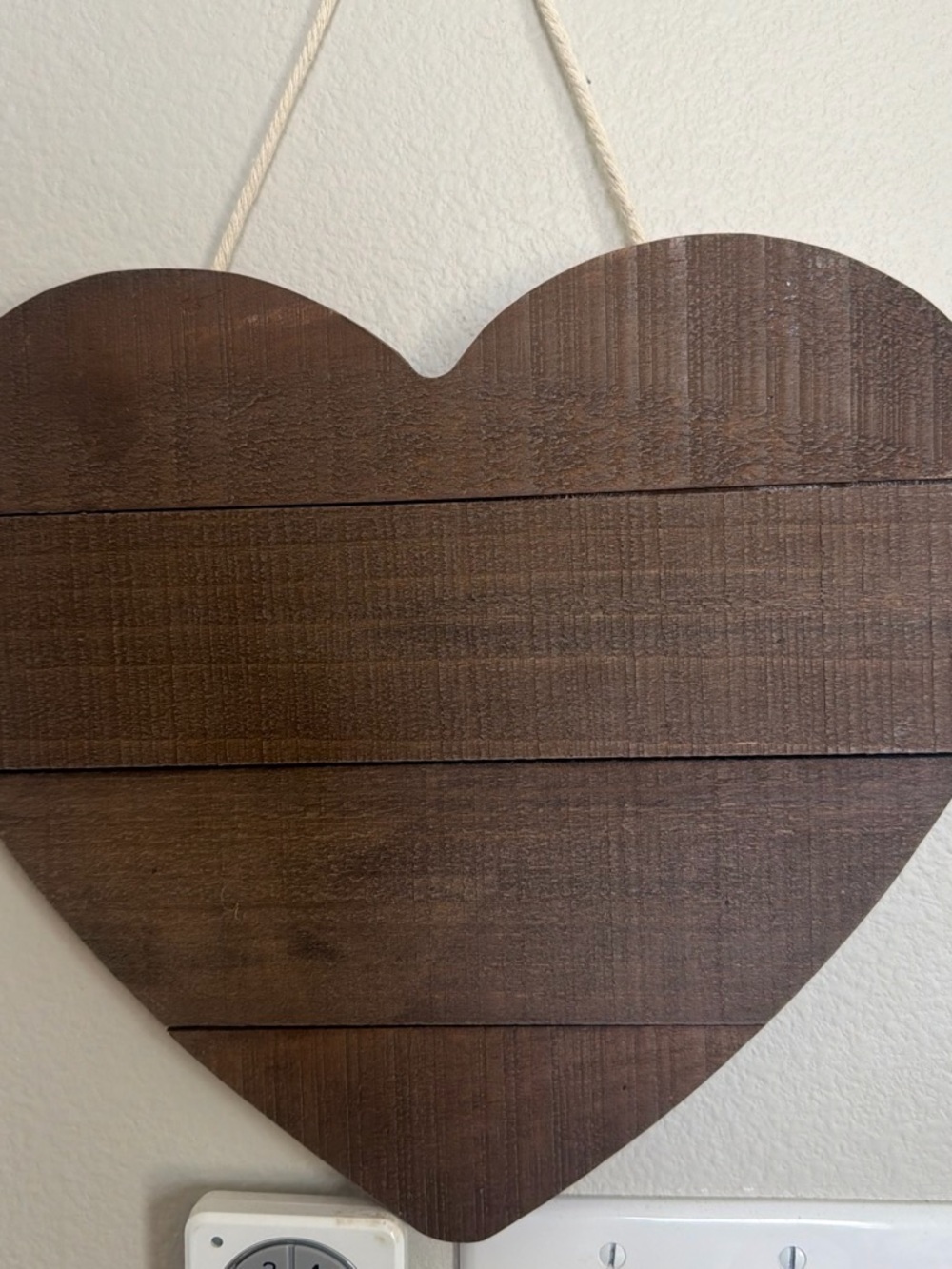 For all who loves Arts & Crafts ! Rustic Brown Heart Wall Decor -